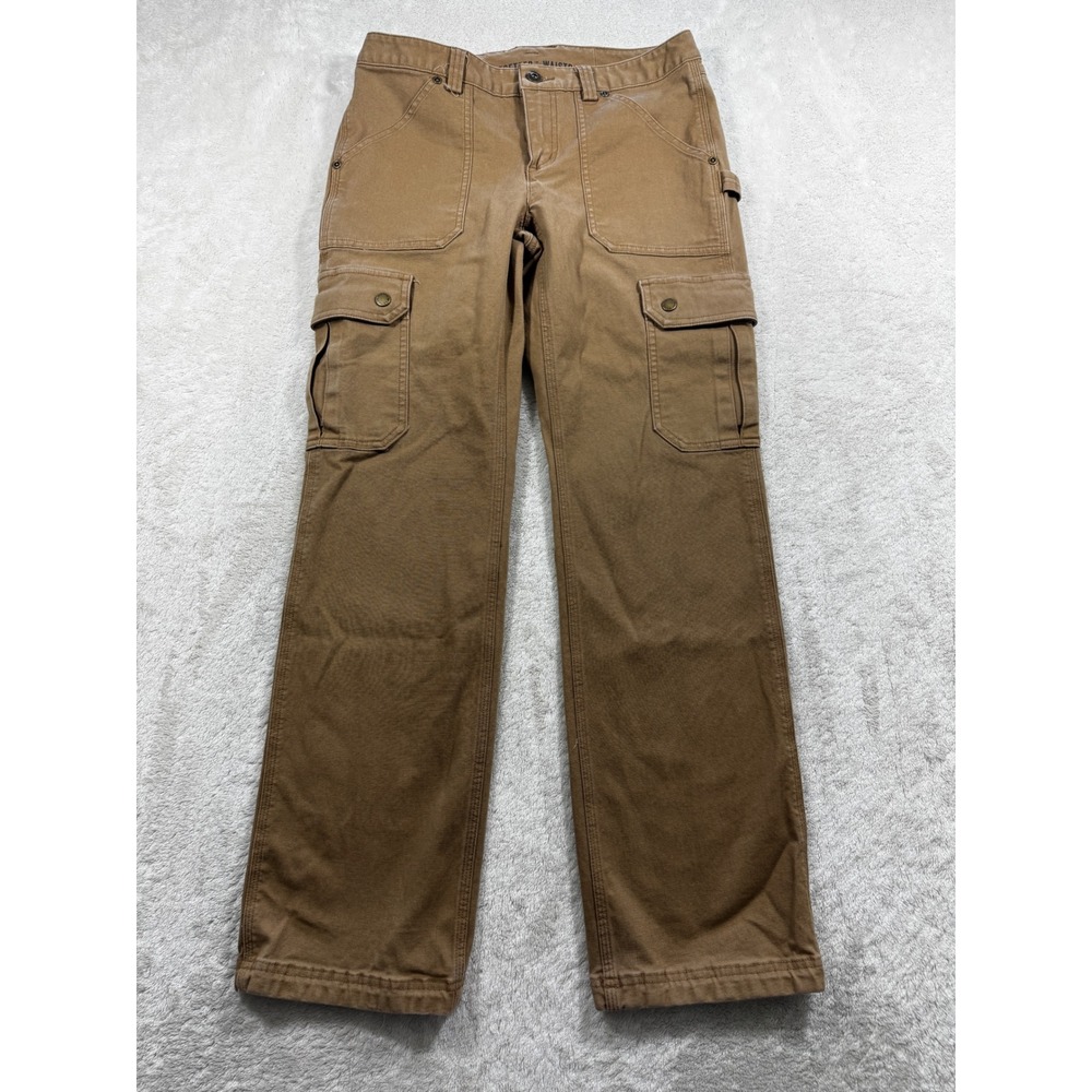 Duluth Trading Womens  Curvesetter Cargo Brown Pants 2x31 Meas: 28x29.5